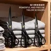 Tijeras de Sastre Profesionales Engrosadas Transfronterizas con Mango Grande, Tijeras de Corte de Tela que Ahorran Esfuerzo, Tijeras de Hoja Negra para Costura y Corte del Hogar