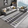 Alfombra de Sala de Estar de Terciopelo de Cristal Estilo Ins Alfombra de Dormitorio para Sofá Mesa de Café Suelo Antideslizante Resistente a la Suciedad Resistente al Desgaste Fácil de Limpiar