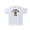 Camiseta de Verão 260Gbape Macaco Dormindo Estampa de Cabeça de Gorila Camuflada Camiseta Casual de Manga Curta para Casal Camiseta 100% Algodão para Homem
