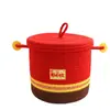Cubo de la Fortuna para Sala de Estar, Cuenco del Tesoro, Cesta de Almacenamiento de Ropa para Dormitorio Tejida con Cuerda de Algodón, Cesta Redonda para Almacenamiento de Juguetes, Almacenamiento Decorativo