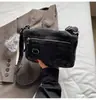 Bolsa Transversal Jeans Lavado Vintage para Mulheres Verão 2025 Simples Artística Casual Multi-Bolsos Ombro Único Pequena Quadrada