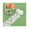 Renda branca de 3 cm, linha de renda óssea, renda elástica, renda, acessórios de renda de alta qualidade em estoque