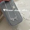 Corea del Sur simple de alta gama joyería de mano S925 plata de ley hueco pulsera de lazo nicho exquisita versátil para mujer
