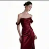 Vestido de Novia Sirena con Luz Satén 2026 Nuevo Estilo Novia Petite Corte Delgado Elegante Vestido de Recepción Vestido de Hombros Descubiertos