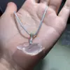Pendente da Paz de Calcedônia de Ágata Branca Gato Pixiu Peixe Pequeno Borboleta Saco da Sorte Veado Pequeno Pingente Sem Gravação Joias de Jade