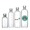 Vaso de Vidrio de Borosilicato Alto con Escala de Tiempo Portátil para Deportes Bebida Jugo Café Té Cold Brew Vaso de Agua Bebida