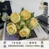 Mini Rosas Artificiais para Decoração de Casa, Flores Artificiais, Flores Artificiais, Flores de Importação, Arranjos de Casamento, Decorações Pastorais de Casamento, Atacado