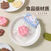 Conjunto Fofo de Moldes de Biscoito Desenho Animado para Uso Doméstico, Ferramentas de Cozimento Fondant Biscoito 3D de Grau Alimentício