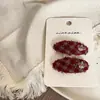 Pinza para el pelo con estampado de leopardo y corazón geométrico para niños Nian Nian, Pinza para el pelo, Pinza lateral, Pinza para el flequillo
