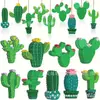 27 Piezas de Colgantes de Madera de Cactus Árbol de Primavera Fiesta Patio Escena del Hogar Decoración de Fiesta Temática Colgantes