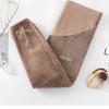Pantalones Cálidos para Mujeres Embarazadas Primavera, Otoño e Invierno Ropa de Exterior Polar Añadido Coral Fleece Pantalones para el Hogar Pantalones de Pijama para Mujeres con Soporte para el Vientre Engrosados Polar Añadido