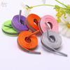 Suministro de cordones reflectantes para zapatos de 8 mm de ancho, cordones de puntos, color seda de poliéster, 6 colores de puntos
