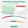 Bolsa de Armazenamento de Silicone Portátil Popular para Viagem Transfronteiriça Bolsa de Armazenamento de Silicone de Grau Alimentício Conjunto de Bolsas Impermeáveis para Pílulas