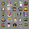50 Pegatinas de Graffiti de Colores Arcoíris Personalizadas para Bricolaje Equipaje Laptop Guitarra Pegatinas de AliExpress