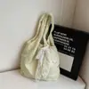 Estilo Coreano Estilo Fresco Bolsa de Flores de Encaje para Mujer 2025 Primavera Nueva Bolso de Hombro de Gran Capacidad Bolso para el Trabajo Debajo del Brazo