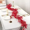Decoración de Esquejes de Fruta Roja Artificial Fruta de Navidad Arreglo para el Hogar Adornos de Fruta Propicia Fruta Roja de Espuma Fruta Roja Recubierta Decoración de Fruta Roja