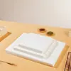Papel Vaporizador para Hotel Restaurante de Qualidade Alimentar, Redondo Antiaderente Descartável para Pães, Pães Cozidos a Vapor e Lanches, Papel à Prova de Óleo