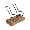 Suporte Feito à Mão Rack de Armazenamento de Asas de Frango Multi-Posição Rack de Exibição Madeira Sólida Detalhes de Tubo Acessórios de Tubo Suporte de Tubo Unidade de Ferramenta