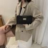 Bolso pequeño de estilo coreano para mujer, bandolera de hombro con cadena sencilla y moderna, con textura cuadrada, para primavera y verano de 2023.