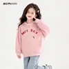 Abrigo para Niñas Otoño 2026 Nueva Moda Ropa Infantil para Niñas Mayores Sudadera con Capucha Casual Conjunto de Otoño para Niños