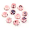 Cuentas Cerámicas de Margarita Pequeña Cuentas de Flor Cuentas Sueltas Cerámica Margarita Pequeña Cuentas de Agujero Recto DIY Pulsera Collar Accesorios de Ropa