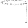 Joyería Transfronteriza Europea y Americana Cadena Corporal de Corazón Hueco Metálico Simple Accesorios Cadena de Cintura de Amor Retro para Mujeres Venta al por Mayor en Stock