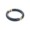 B3524 Pulseira de Resina Gradiente Artística Vintage Nova Transfronteiriça para Mulheres, Pulseira Redonda de Resina Geométrica Personalizada Estilo Ins