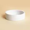 Tigela de Cerâmica para Tenébrios para Evitar Fugas, Tigela de Alimentação Redonda Branca de Borda Alta para Geckos e Lagartos, Suprimentos para Répteis