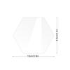 BT052-55 placa de mesa de casamento acrílica transparente hexagonal retangular redonda número de mesa placa de assento DIY