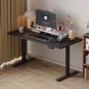 Mesa elevadora eléctrica de doble motor, escritorio formal inteligente de pie, escritorio de computadora ajustable para el hogar, mesa elevadora con patas