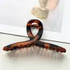 Pinza para el Cabello Rectangular Hueca Estilo Coreano de PC, Pinza Geométrica Grande para el Cabello, Pasador Dongdaemun, Pinza Elegante y Versátil para la Parte Trasera de la Cabeza