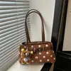 Moda Tendencia Estilo Coreano de Nicho Bolso Baguette Estampado de Lunares 2026 Nuevo Simple Versátil Bolso de Mano para Hombro Bolso de Axila