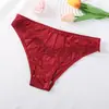 Más vendidos en Europa y América, sexys bragas de encaje para mujer, satén sedoso, seda de hielo, sin costuras, transpirables, cómodas, bragas levanta glúteos