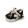 Sandálias Esportivas Infantis de Verão, Sapatos de Malha Respirável Estilosos para Meninos, Meio-Sandálias para Meninas, Sandálias Fechadas na Ponta, Tênis da Moda para Pais