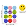 Adesivos de Recompensa Coloridos Populares Transfronteiriços com Rosto Sorridente 5cm Adesivos Cartoon DIY Feitos à Mão para Sacolas de Compras e Selos de Caixas de Presente