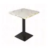 Juego de Mesa de Comedor para Nuevo Producto Transfronterizo, Mesa de Madera Maciza para Restaurante de Comida Rápida, Mesa Cuadrada de Pizarra para Bar de Restaurante Occidental, Mesa de Centro para Té de la Tarde