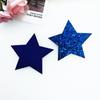 Pinza para el cabello con liga de goma de estrella brillante de cinco puntas, accesorios para el cabello de niños, materiales de embalaje para regalo, accesorios de decoración para mesa de postres, punto