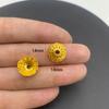 Accesorios de joyería de aleación DIY pétalos huecos soporte de flores cuentas espaciadoras para pulsera cuentas de posicionamiento material de capullo de flor V149