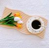 Bandeja de Madera Estilo Nórdico para Pan Corrugado de Agua, Hogar, Madera de Haya, Almacenamiento para Casa de Huéspedes, Bandeja para Té de la Tarde, Plato de Cena, Tabla de Cortar