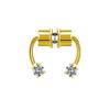 Gaibei Europeo y Americano Transfronterizo Acero Inoxidable Imán Anillo de Nariz Mariposa Anillo de Nariz Falso 1.2*10 Anillo de Herradura Clip de Nariz de Abeja en Stock