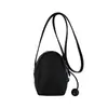 Bolso Cruzado Retro de Hombro, Bolso Japonés y Coreano para Mujer, Bolso de Mano Casual con Doble Cremallera, Bolso para Teléfono Móvil, Color Sólido, Bolso Pequeño Moderno y a la Moda