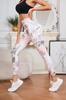 Pantalones de Yoga Europeos y Americanos Transfronterizos con Estampado Rouge, Nuevo Estilo Popular, Ajustados, Moldeadores, de Cintura Alta, Suaves y Cómodos para Fitness y Deportes para Mujeres