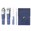 Set Personalizado de Cuatro Cortauñas de Alta Calidad, Cortauñas Portátiles para Uso en Casa, Manicura y Herramientas para Limpieza de Oídos