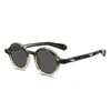 Gafas de Sol Polarizadas de Moda Callejera Personalizadas Estilo Niche para Hombres y Mujeres 8664 Acetato Imitación Montura Redonda Retro Personalizada Gafas de Sol con Protección Solar