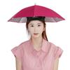 Guarda-chuva de Cabeça para Uso Externo Cuidadosamente Selecionado com Isolamento Revestido de Prata, Chapéu Guarda-chuva Dobrável para Crianças e Adultos, Proteção Solar e Proteção contra Chuva, Portátil