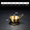 Tigela Coreana de Aço Inoxidável 304 para Vinho de Arroz, Tigela Dourada para Petiscos com Alça, Tigela Especial para Arroz para Restaurante, Tigela para Tempero e Preparo