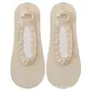 Nuevos Calcetines Invisibles Estilo Ballet con Ribete de Encaje de Seda Helada y Suelas de Felpa y Algodón para Zapatos Planos de Mujer, Primavera/Verano 2026