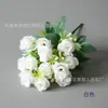 12 rosas pequeñas flor novias sosteniendo flores caja de flores DIY con flores antiguo Hanfu bandera adornos para el cabello horquilla elaboración de flores