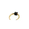 Comercio Electrónico Transfronterizo Producto Nuevo Acero Inoxidable de Gama Alta Anillo de Nariz en Forma de C Clavo de Nariz Anillo de Goma Fijo Anillo de Nariz de Cuerno Joyería para Perforaciones
