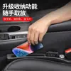 [Personalizado] Relleno de Espacio para Asiento con Logo de Coche Incrustado de Diamantes Caja de Almacenamiento Accesorios para Coche Gadget Anti-Fugas